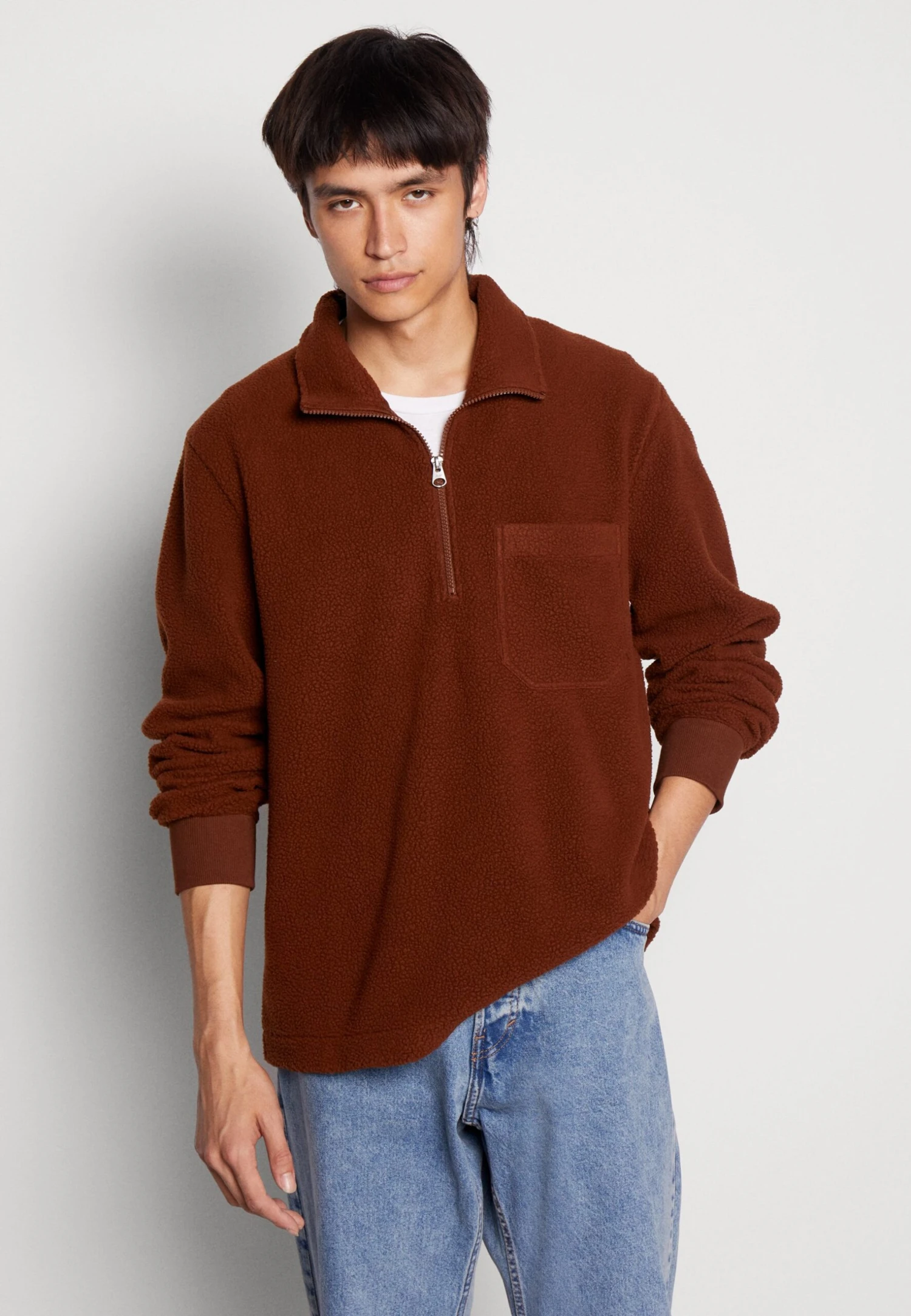 ARKET Fleece Jumper - Brown 4 ARKET Fleece Jumper - Brown - Image 4