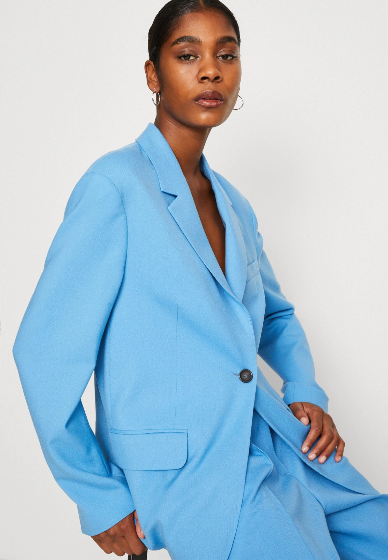 ARKET Short Coat - Blue 4 ARKET Short Coat - Blue - Image 4