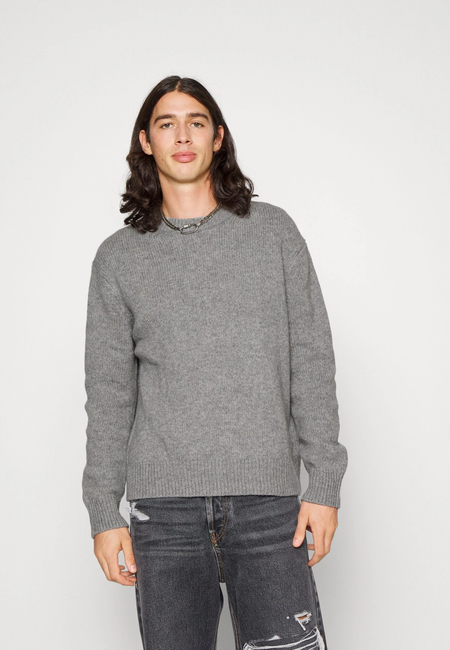 ARKET Jumper - Grey Melange 1 ARKET Jumper - Grey Melange
