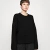 ARKET Jumper - Black Solid
