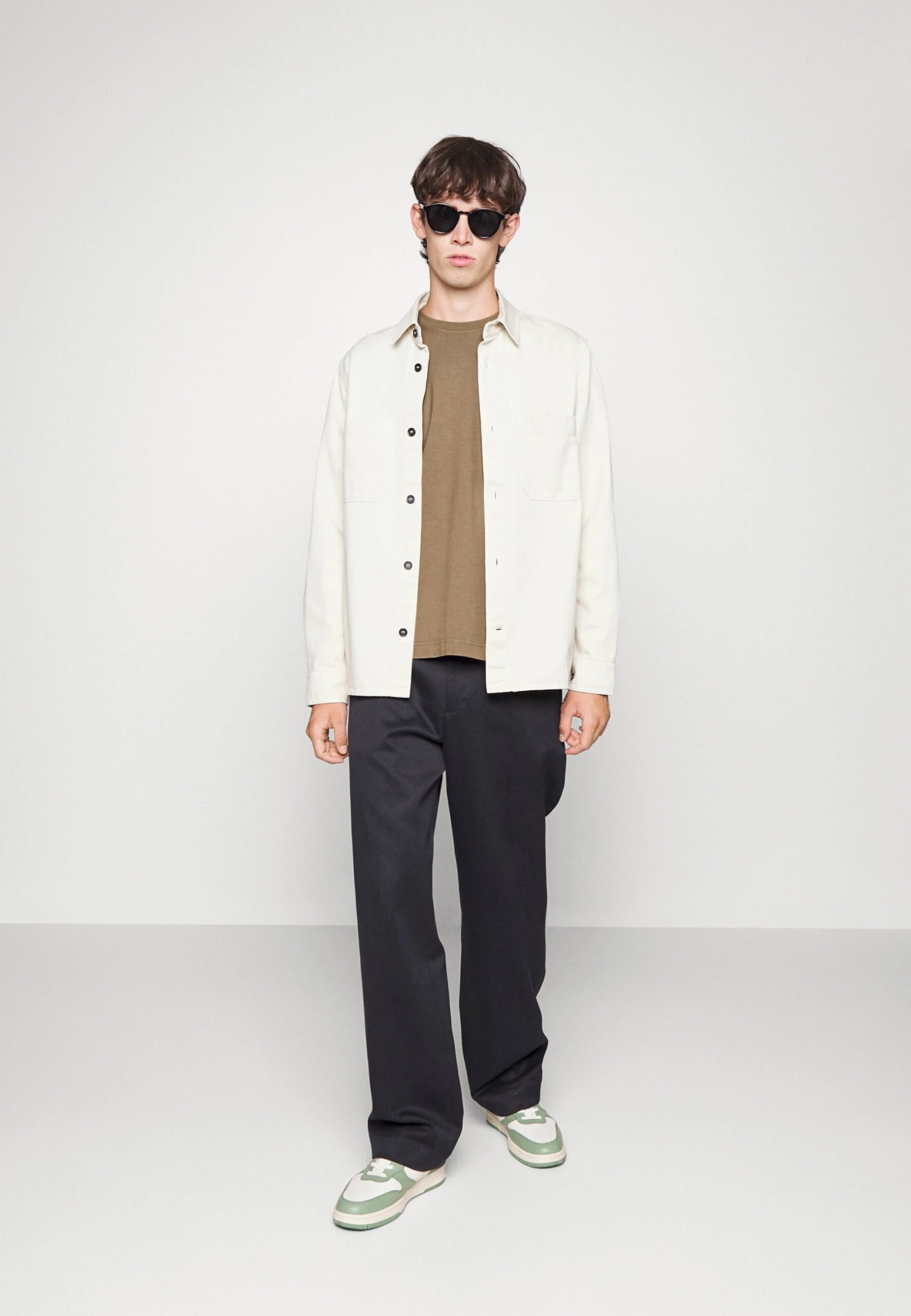 ARKET Basic T-Shirt - Khaki 2 ARKET Basic T-Shirt - Khaki - Image 2