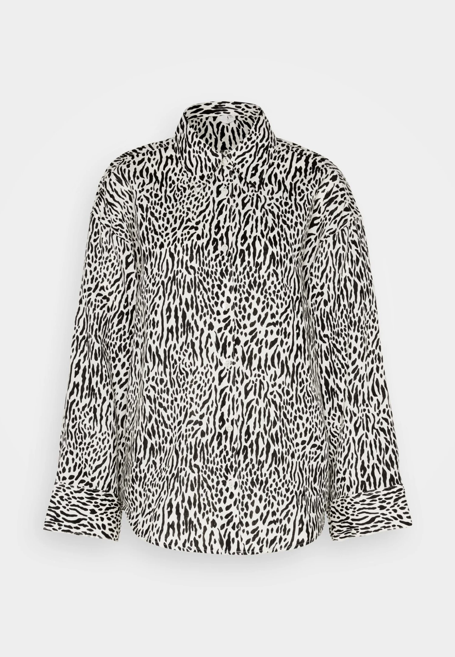 ARKET Button-Down Blouse - Off-White/Black 5 ARKET Button-Down Blouse - Off-White/Black - Image 5