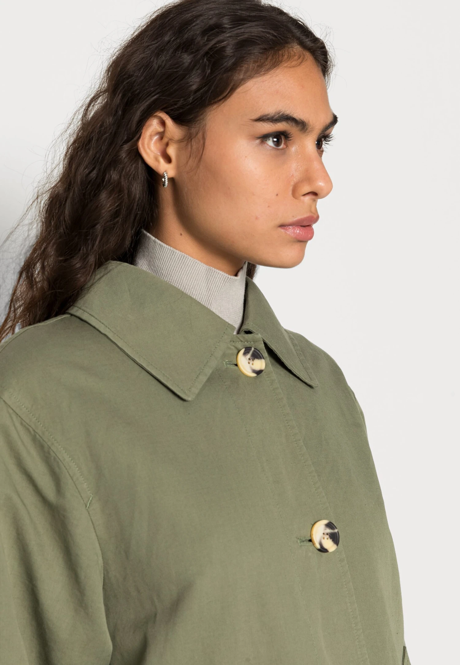ARKET Classic Coat - Khaki 5 ARKET Classic Coat - Khaki - Image 5