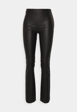 ARKET Leather Trousers - Black -ARKET OUTLET abeea94b2b734911a1ac298bc845e56b
