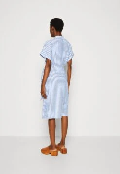 ARKET Day Dress - Blue/White -ARKET OUTLET b73038839aa0438bbcbb0b6a082aba27